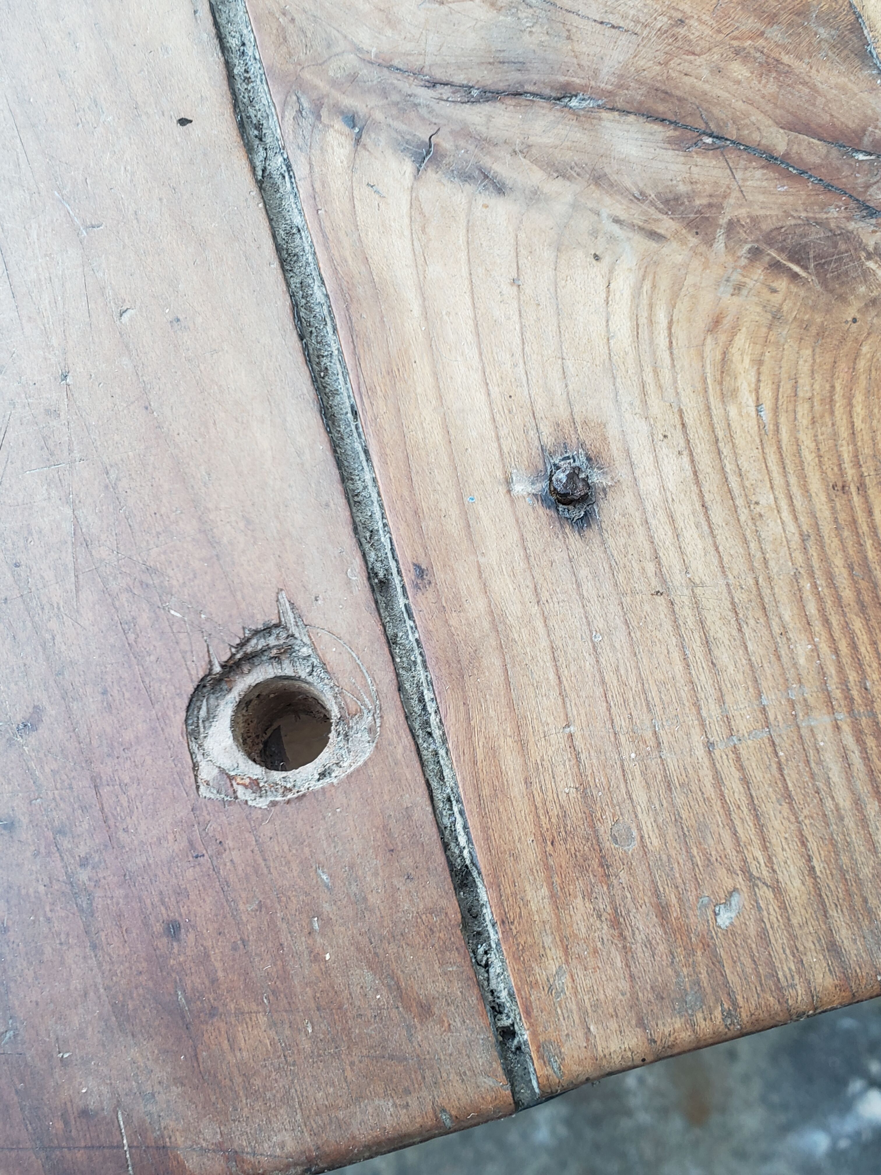 Farm table coffee table