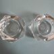 paire salerons salières Baccarat art table vintage crystal salt shakers