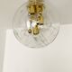 Ice Glass Flush Lamp by Doria