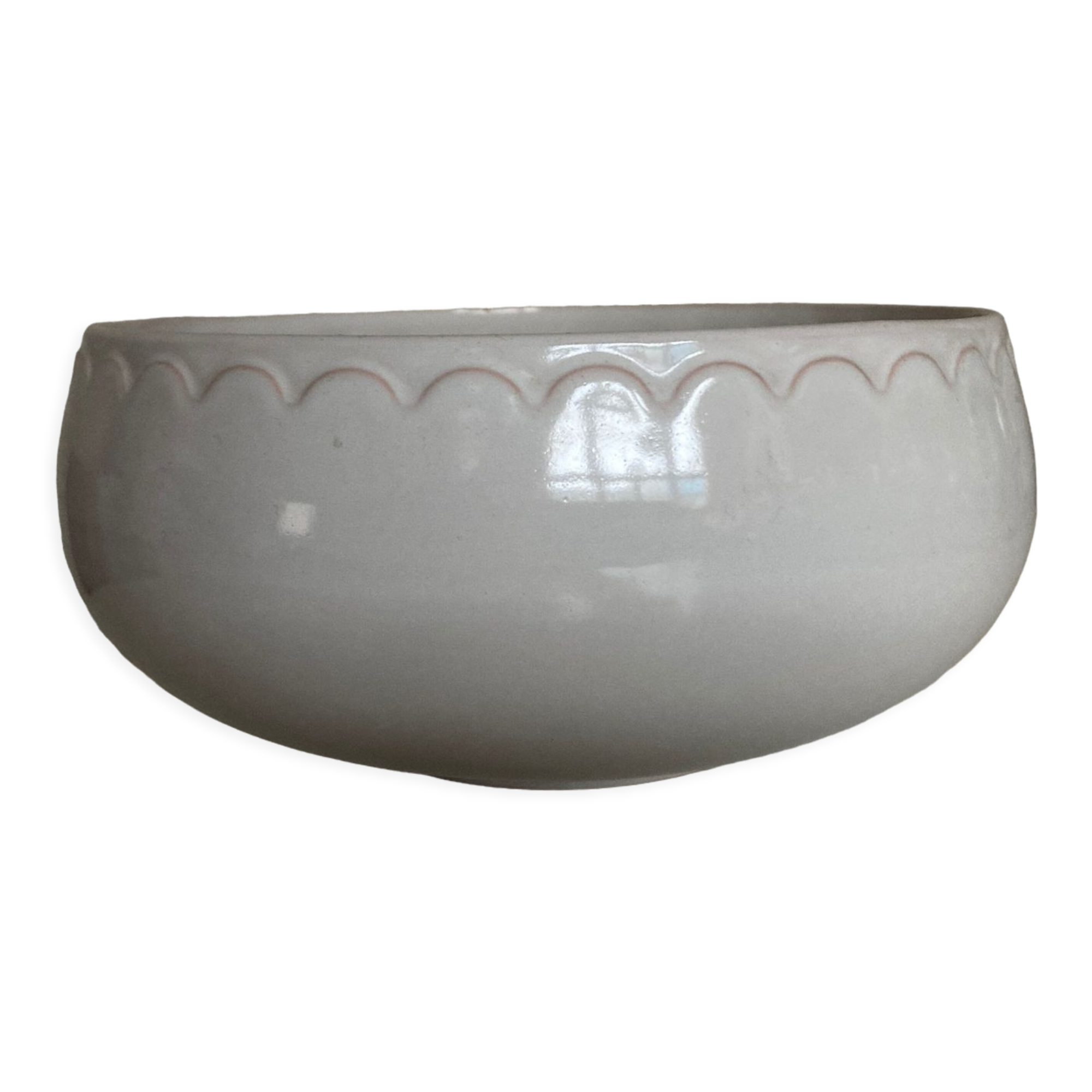 Glazed earth salad bowl 1970 Pierre Motton for Gien