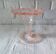 Pretty trumpet vase, in blown pink glass