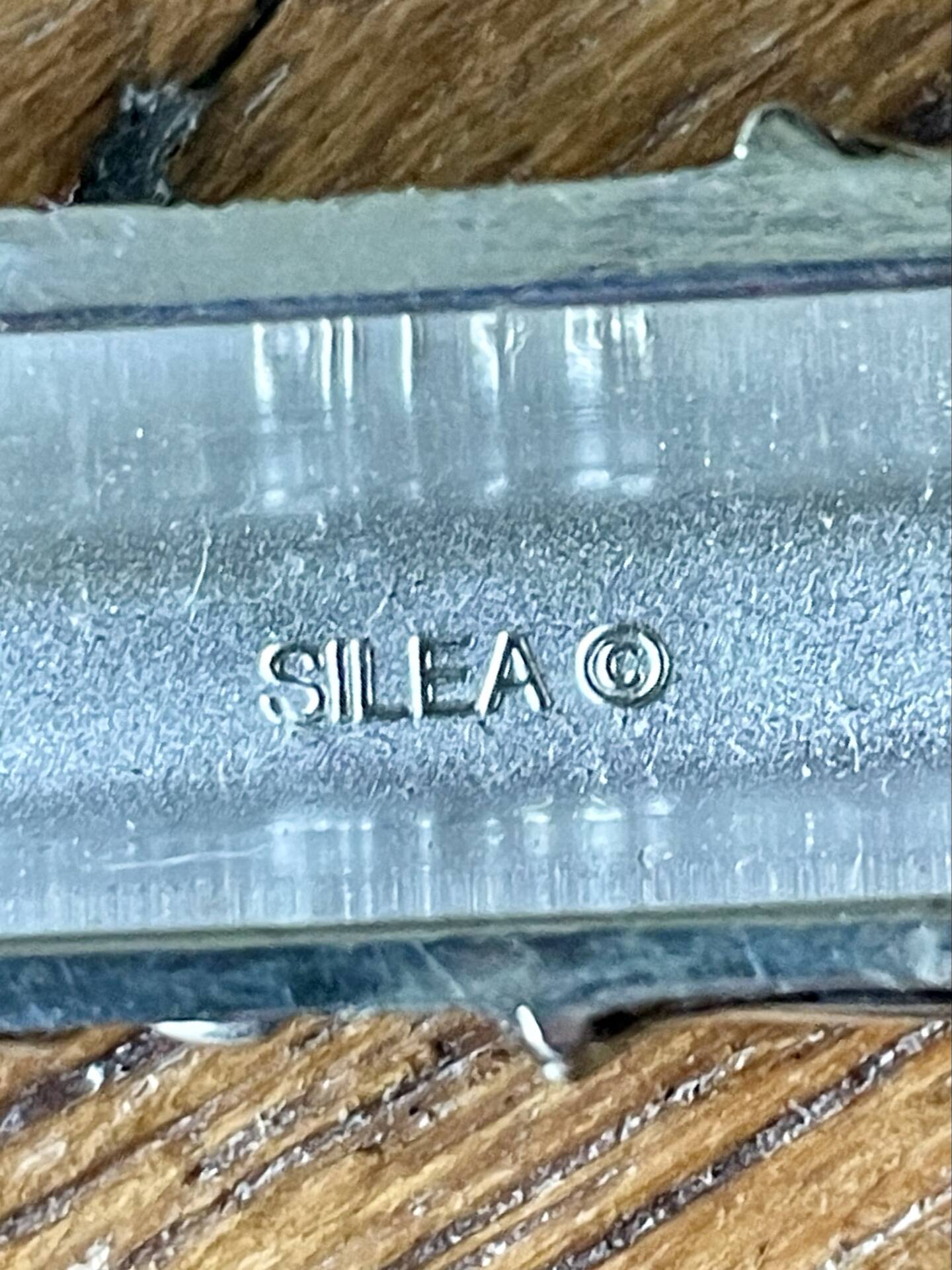 6 silver metal knife rests SILEA vintage