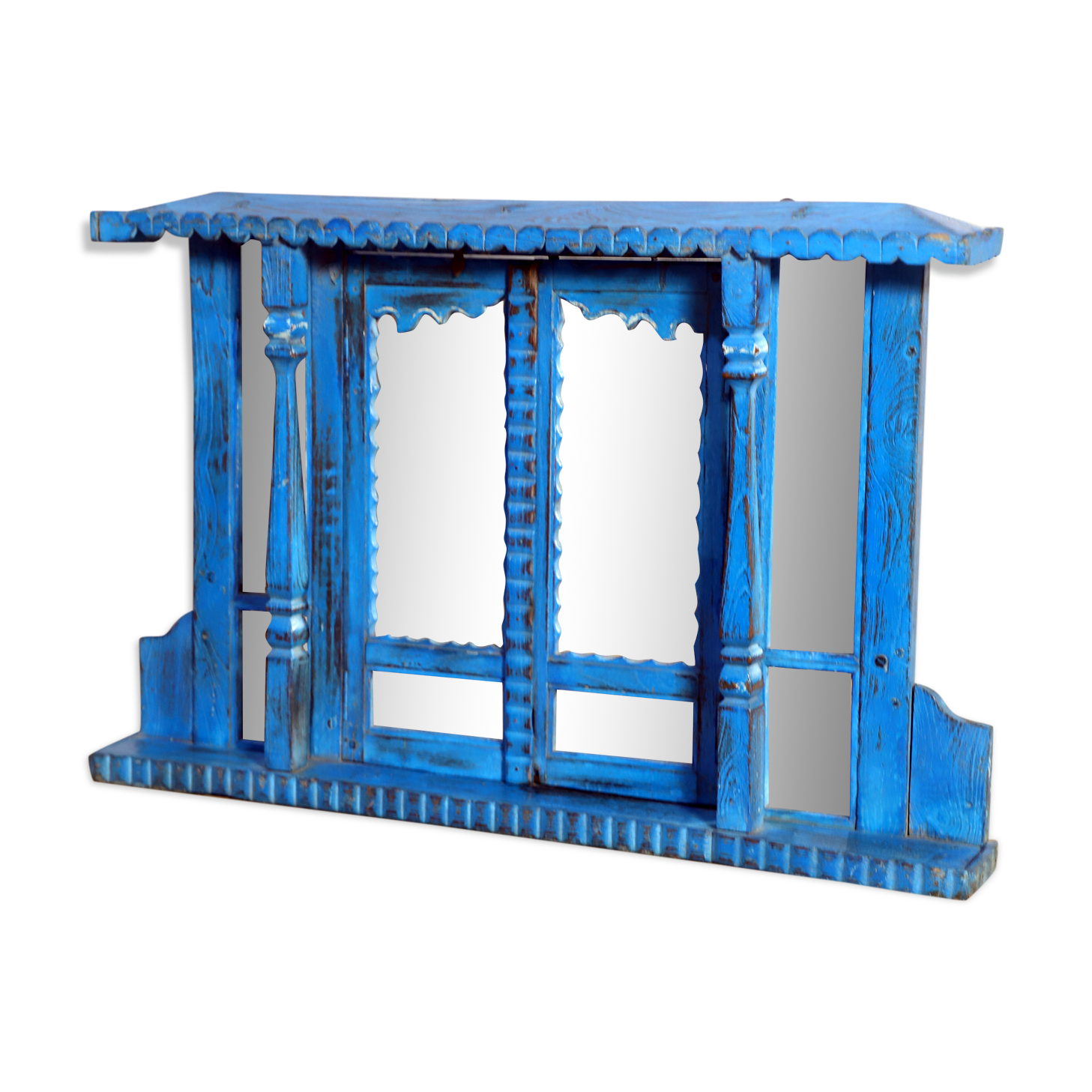 Mirror - Burmese teak window