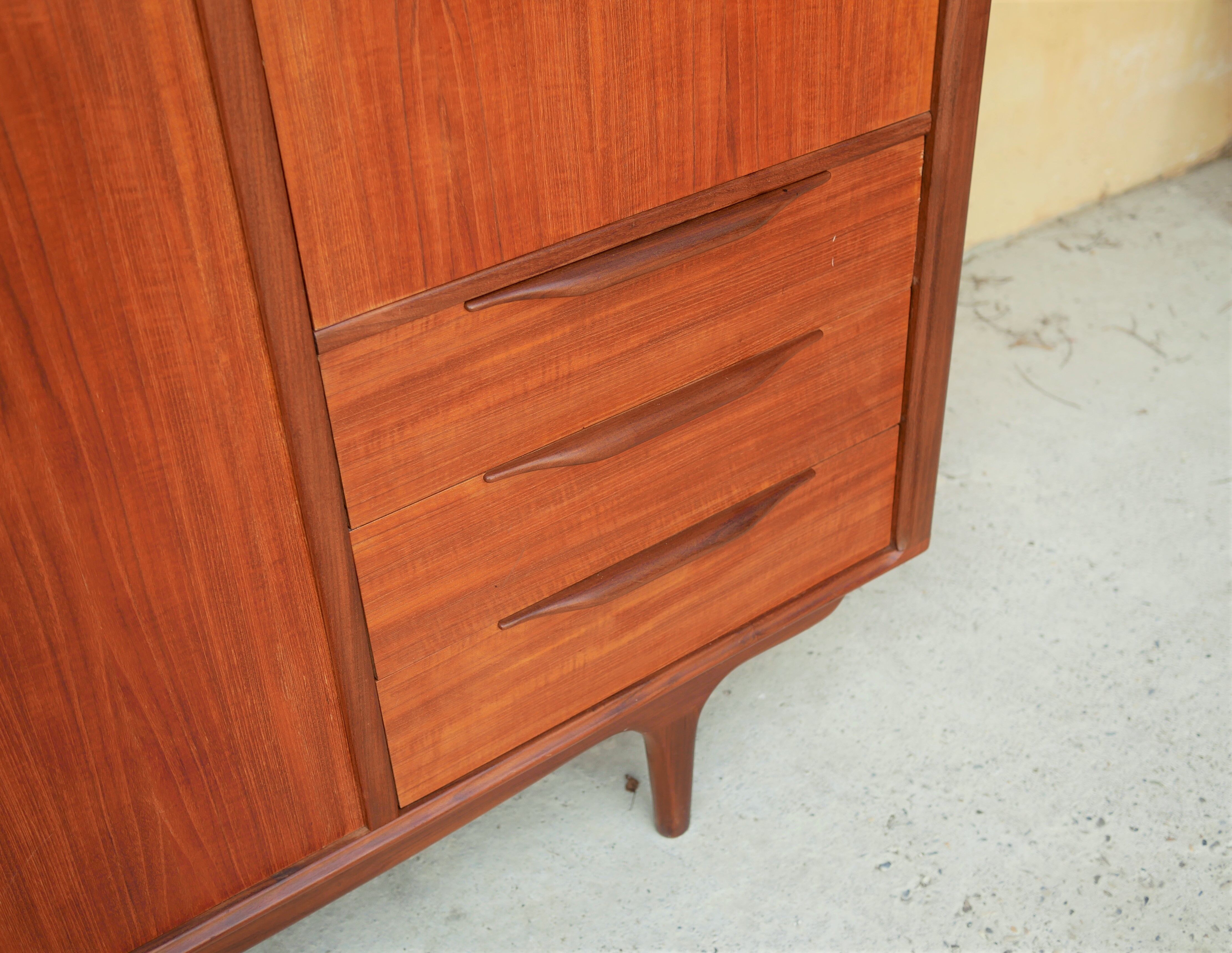 Scandinavian teak wardrobe by Roche-Bobois editions