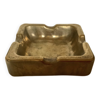 Hammered bronze ashtray