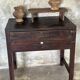 Meuble de métier ancien indonésien en teck à deux tiroirs H80,5 L79,5x51