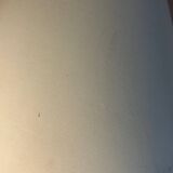 Iridescent blue ceramic lamp from the 80s