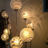 Vintage floor lamp 5 Globes Mazzega cascading