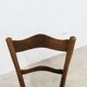 Pair of Baumann Bistrot chairs from the 1920s with pyrography seat