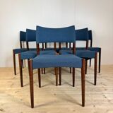 Set of six vintage chairs, Willy Schou Andersen, Denmark 1960s