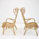 Midcentury rattan armchairs, 1960s