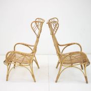 Midcentury rattan armchairs, 1960s