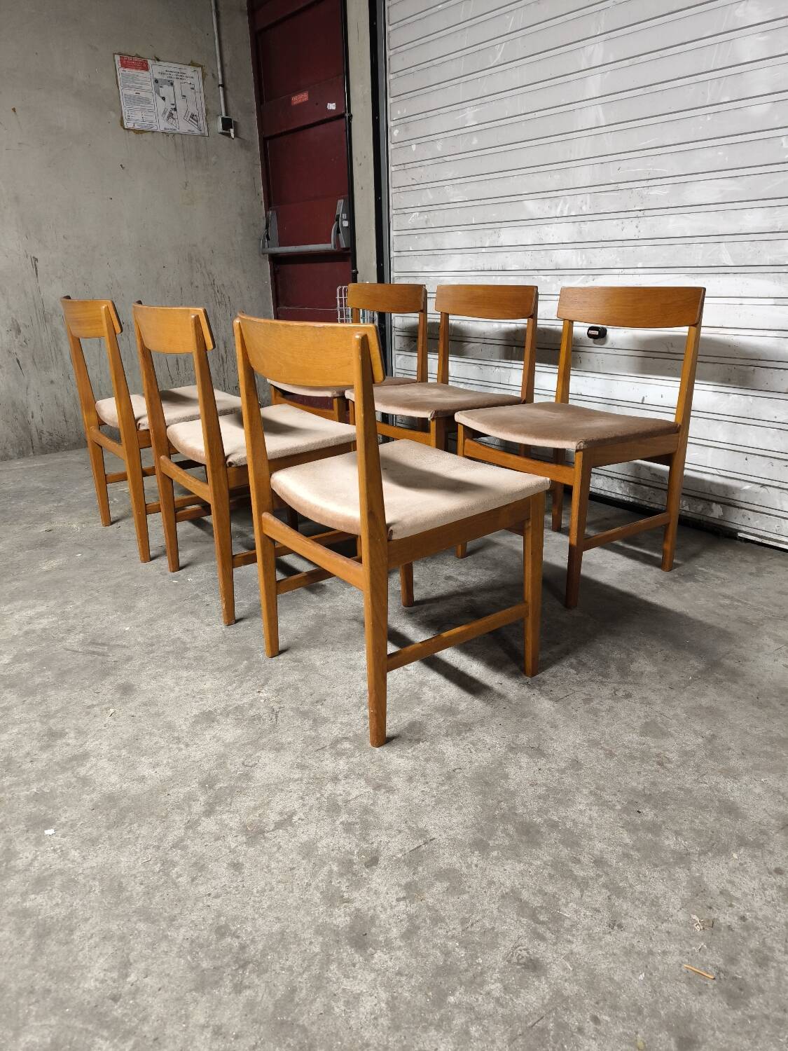 Scandinavian vintage solid teak chairs ulferts sweden 1960