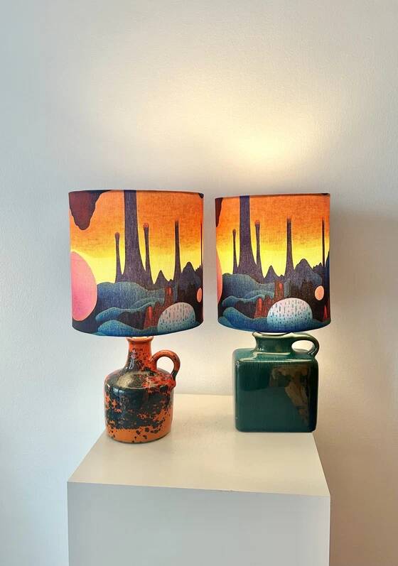 Lampe Space Age Upcycling Marei