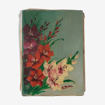 Painting "Bouquet de lys"