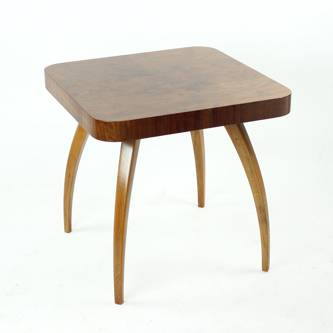 Spider Coffee Table By Jindrich Halabala In Oak & Walnut, Czechoslovakia, 1930