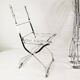 Set of designer folding chairs, Maison & Jardin Paris, 1970s