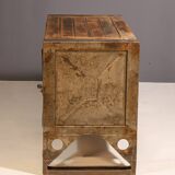 Industrial iron chest of drawers from the 1950s, Czechoslovakia