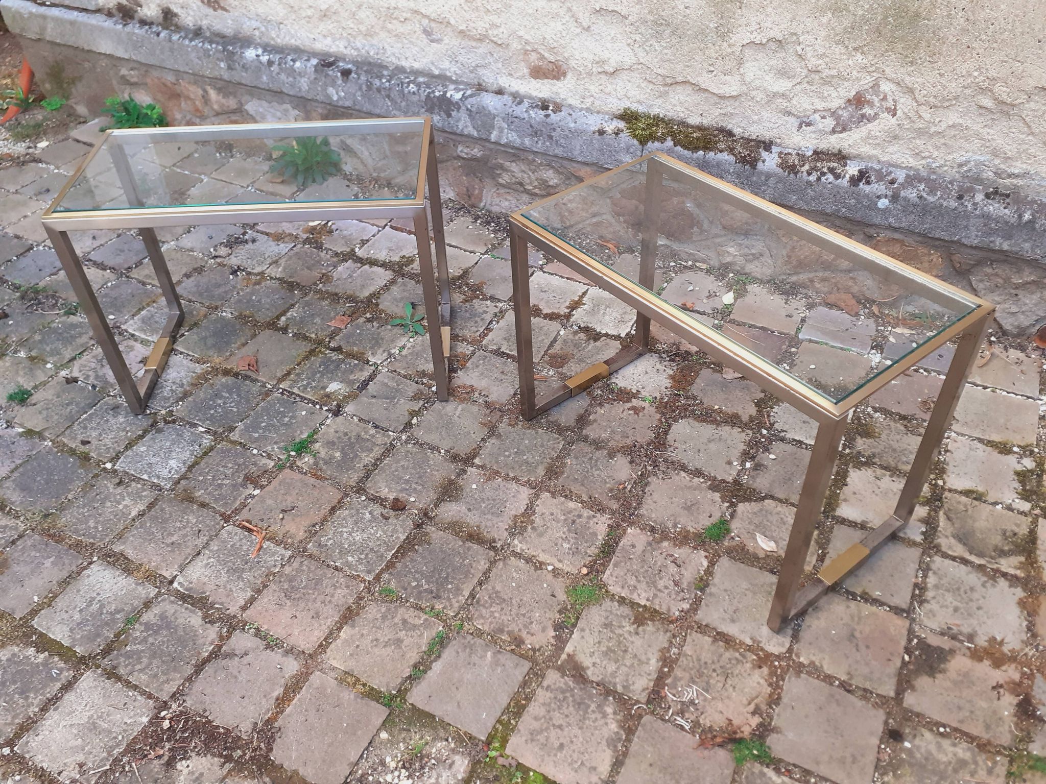 Paire de bout de canapé, chevets année 70