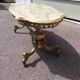 Coffee table in bronze brass and Fratelli Orsenigo marble