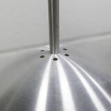 Pair of functional 70's aluminum ball pendants