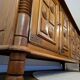 Solid oak enfilade Art Deco, circa 1940.