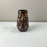 Small vintage ethnic face vase