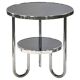Small Bauhaus Black Chrome Table from Kovona, Czechia, 1970s