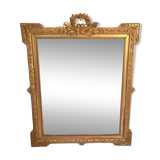 Louis XVI style and 19th century fireplace mirror