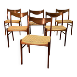 6 Scandinavian chairs in rope