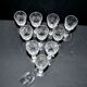 Lot de 11 verres à liqueur junon cristallerie lorraine lemberg dlg chantilly saint-louis
