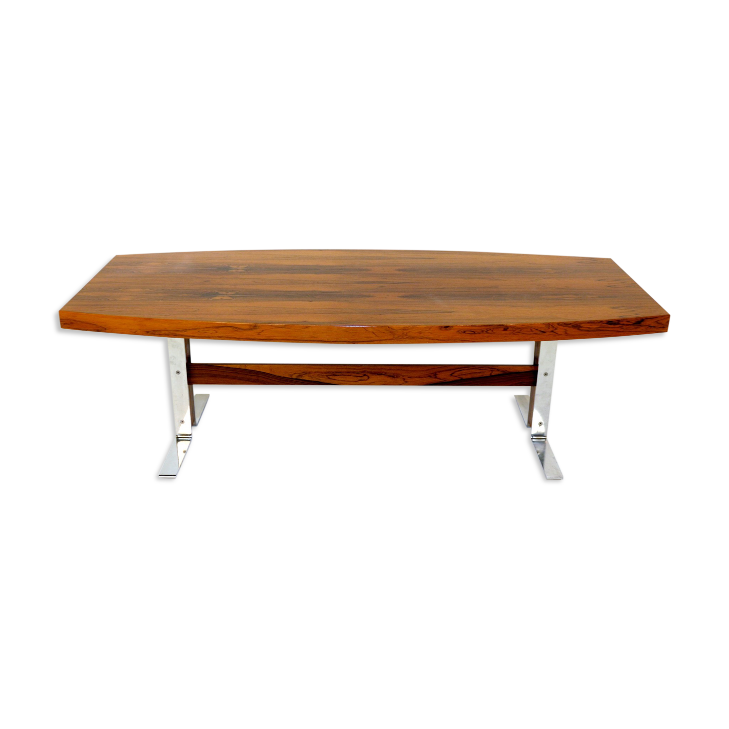Rosewood and metal coffee table, Sweden, 1960