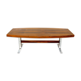 Rosewood and metal coffee table, Sweden, 1960