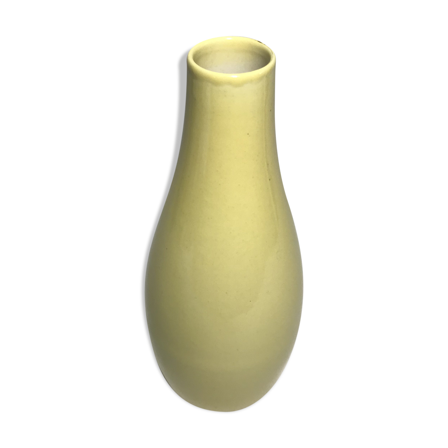 Praticality former longchamps france vintage yellow ceramic vase