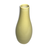 Vase soliflore ancien longchamps céramique jaune france vintage
