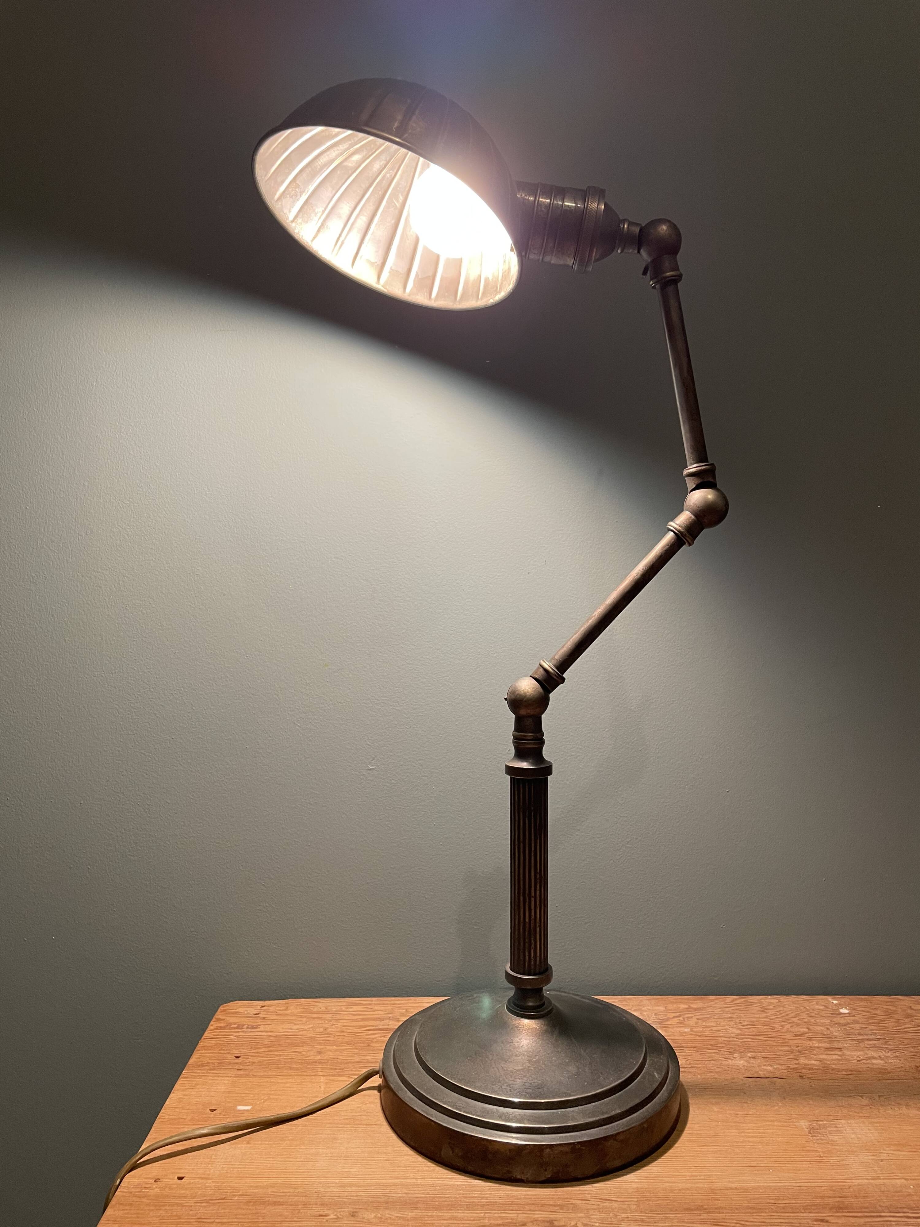 Vintage table lamp, industrial spirit
