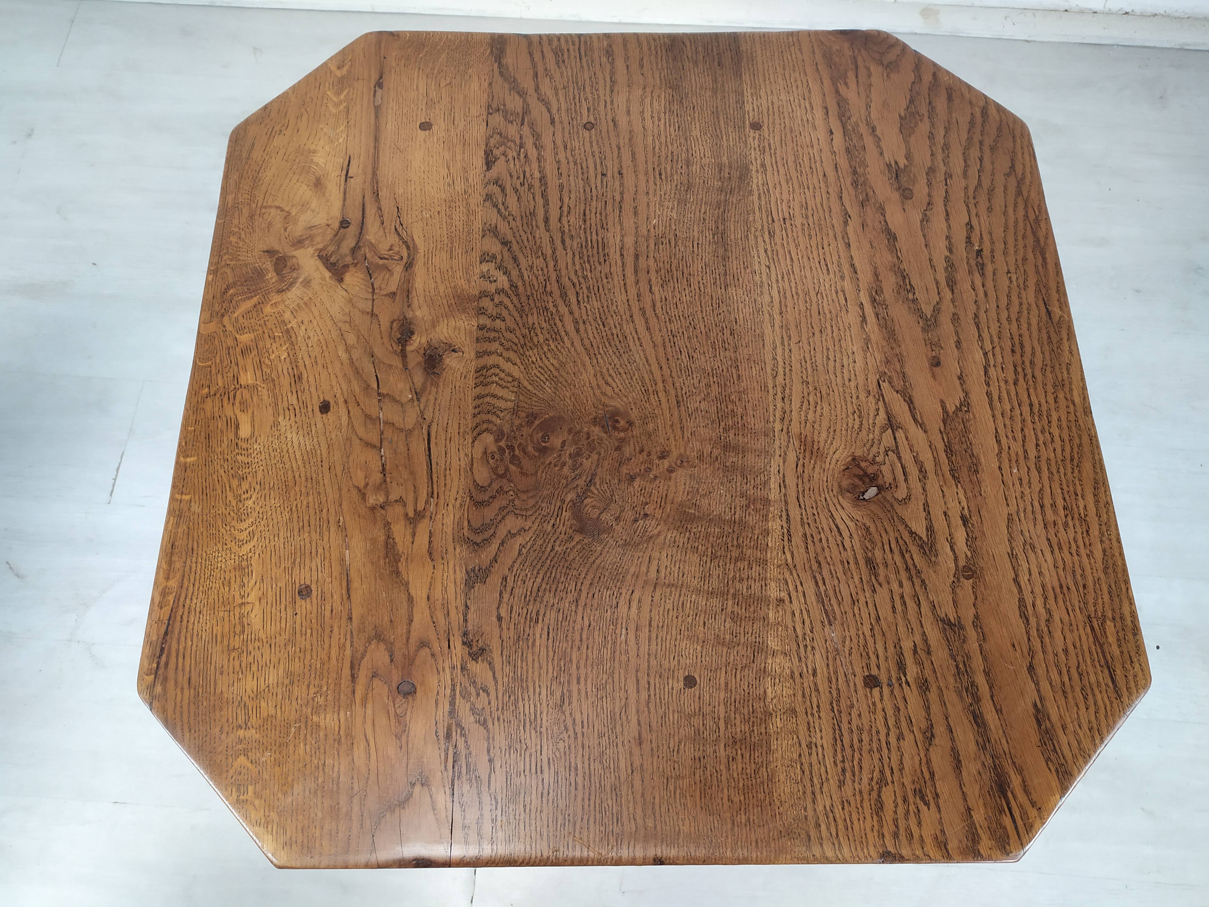 Rustic oak coffee table