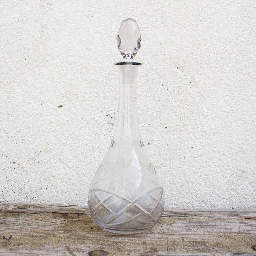 Spanish Blown Glass Tableware Set, 1940s, Set of 62