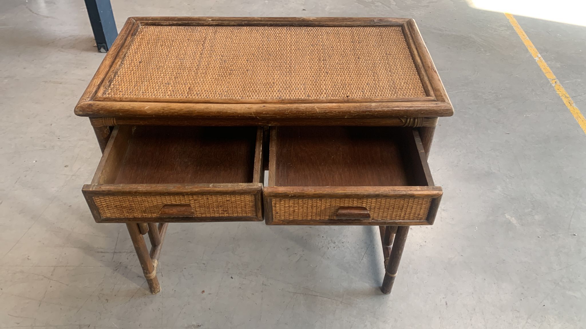 Rattan desk