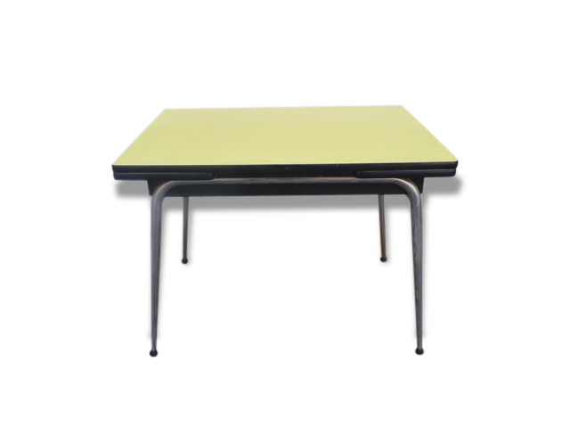Yellow formica table