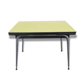 Yellow formica table