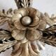 Versilberte handgeschmiedete drei Lichter Banci Firenze Florentiner Lampe