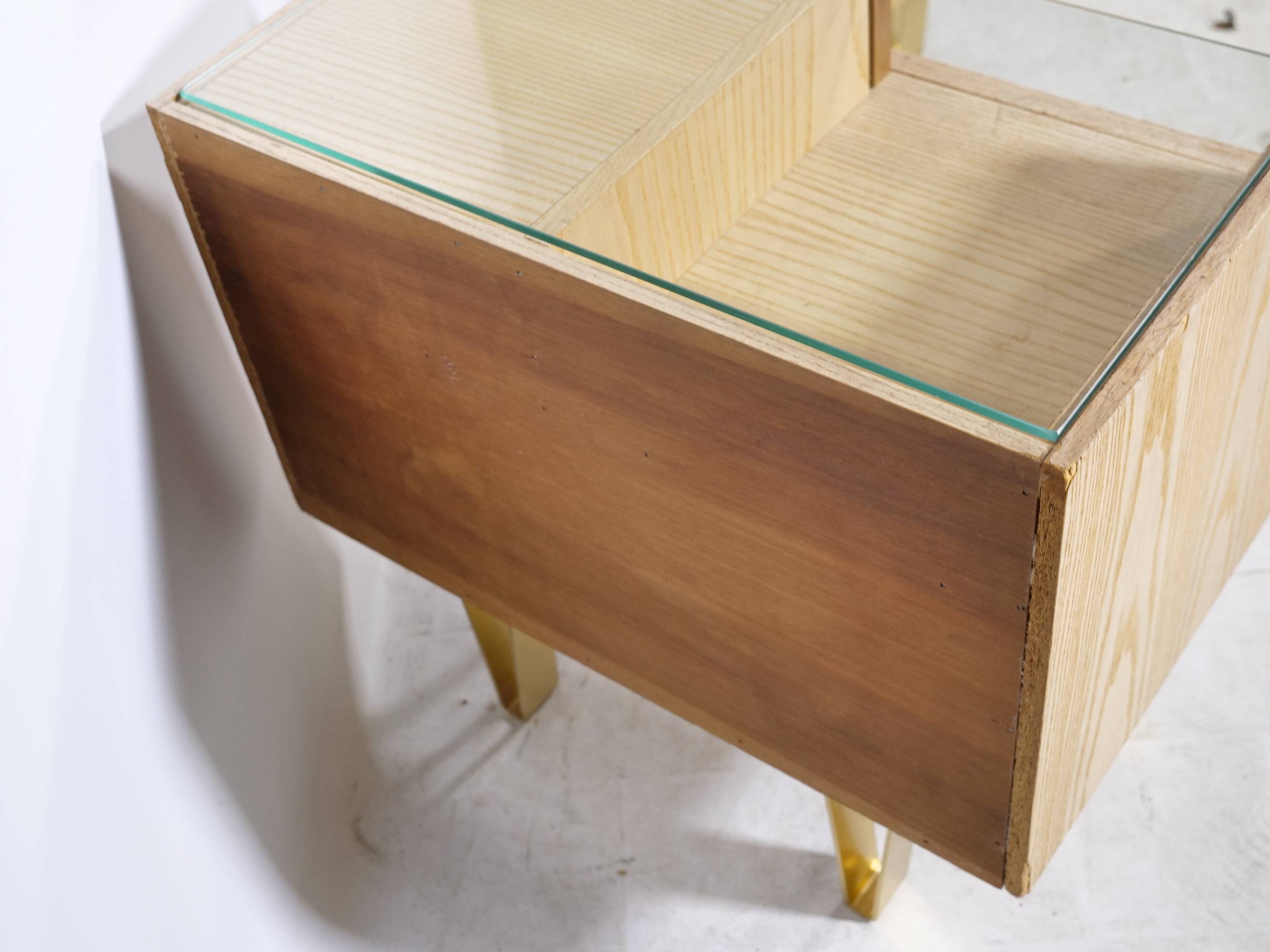 Mid-Century Design Vintage Bedside Tables with Metal Legs, Set of 2, 1960s