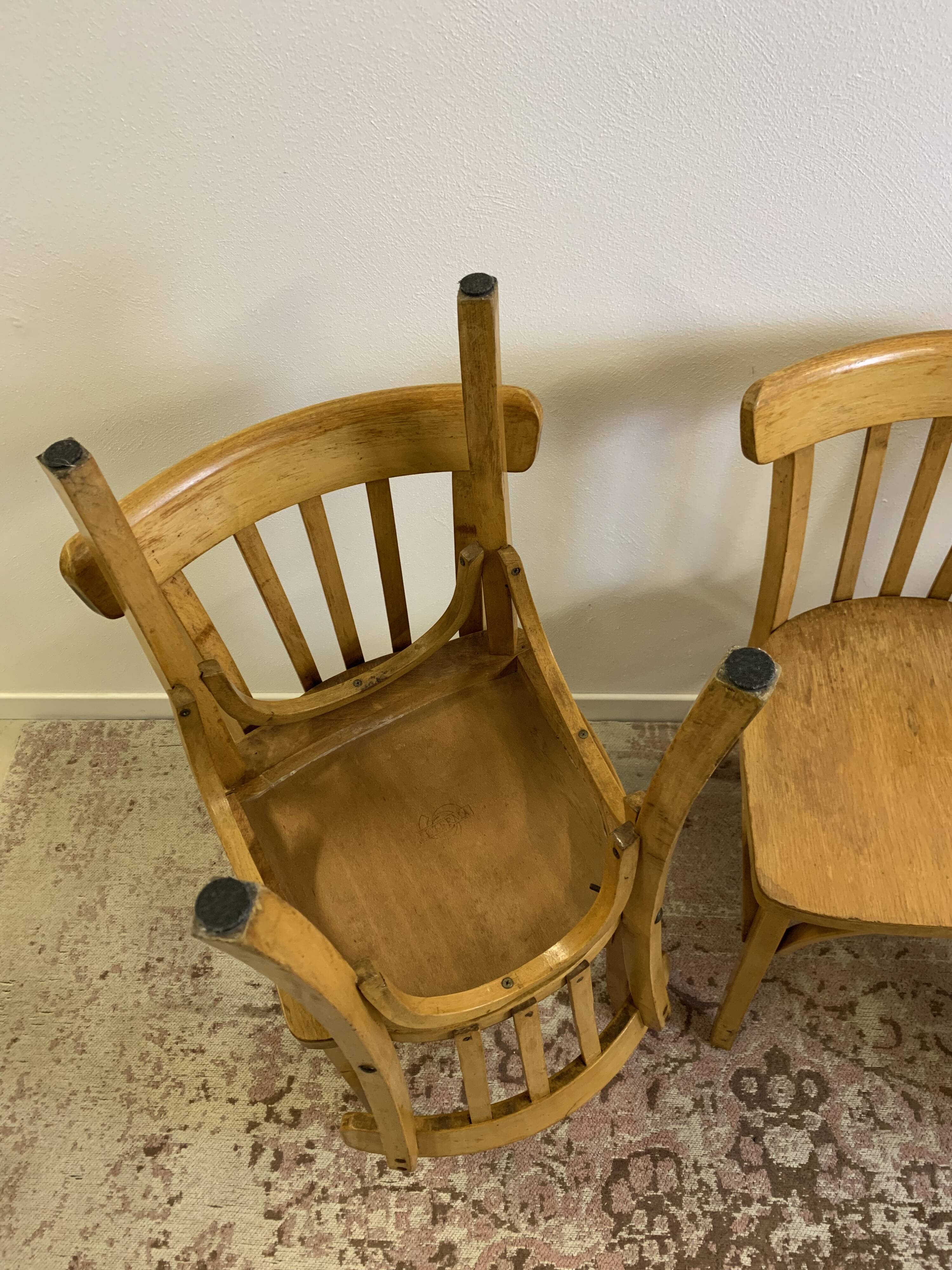 Set of 5 Luterma bistro chairs