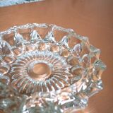 Cendrier en verre ciselé