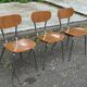 3 Mid-Century Modern formica chairs from the 1950s