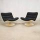 Vintage Dutch design swivel chairs Geoffrey Harcourt Artifort F978