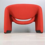 Pierre Paulin Set of 2 F598 Groovy Armchairs for Artifort New Upholstery, 1972