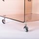 Plexiglas side table or bedside table by Michel Dumas