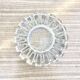 Glass ashtray with ICE pattern by Pukeberg, Swedish design, Scandinavian.